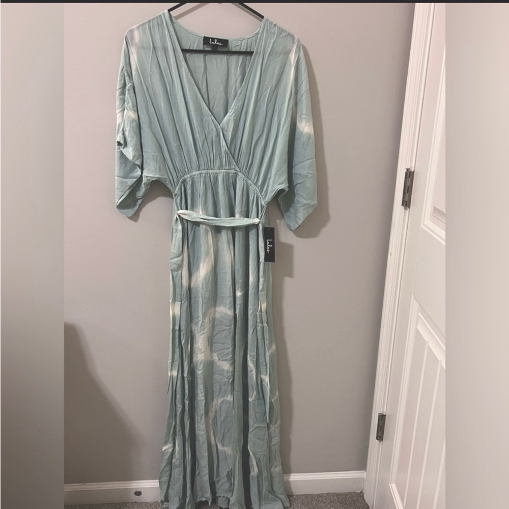 Lulu’s Kimono Boho Dress Tie Dye Beach